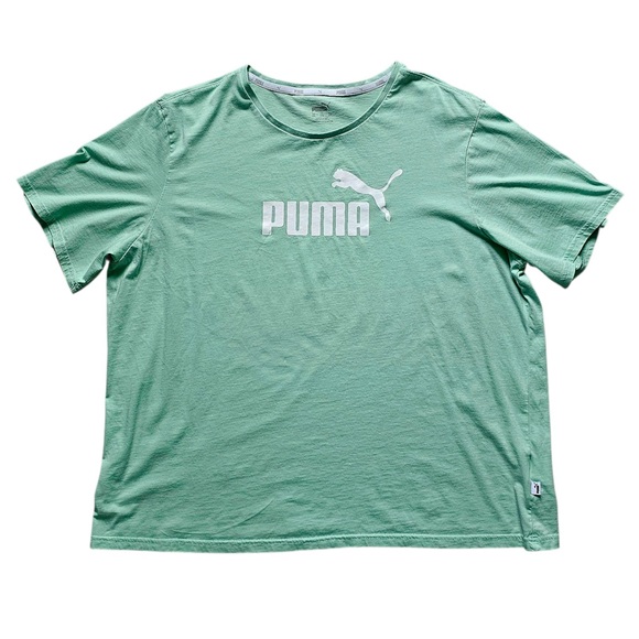 NEW! Puma Mint Green Tee with Logo Size XXL - Picture 1 of 5